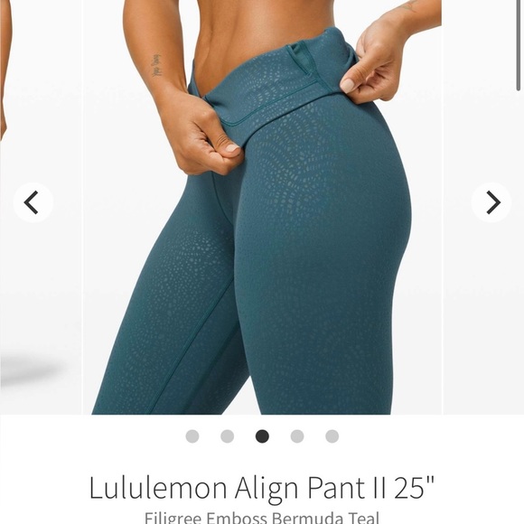 Lululemon Athletica Blue High-Rise Align cropped Pants 25''🧞‍♂️, size 6 - Picture 2 of 7